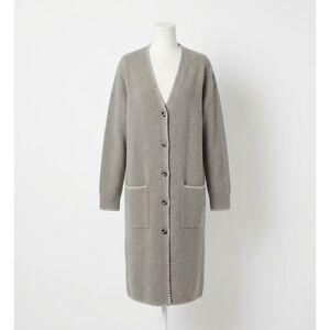 NEW FIFTEEN TWENTY women's ariel cardigan sweater in gray with cream